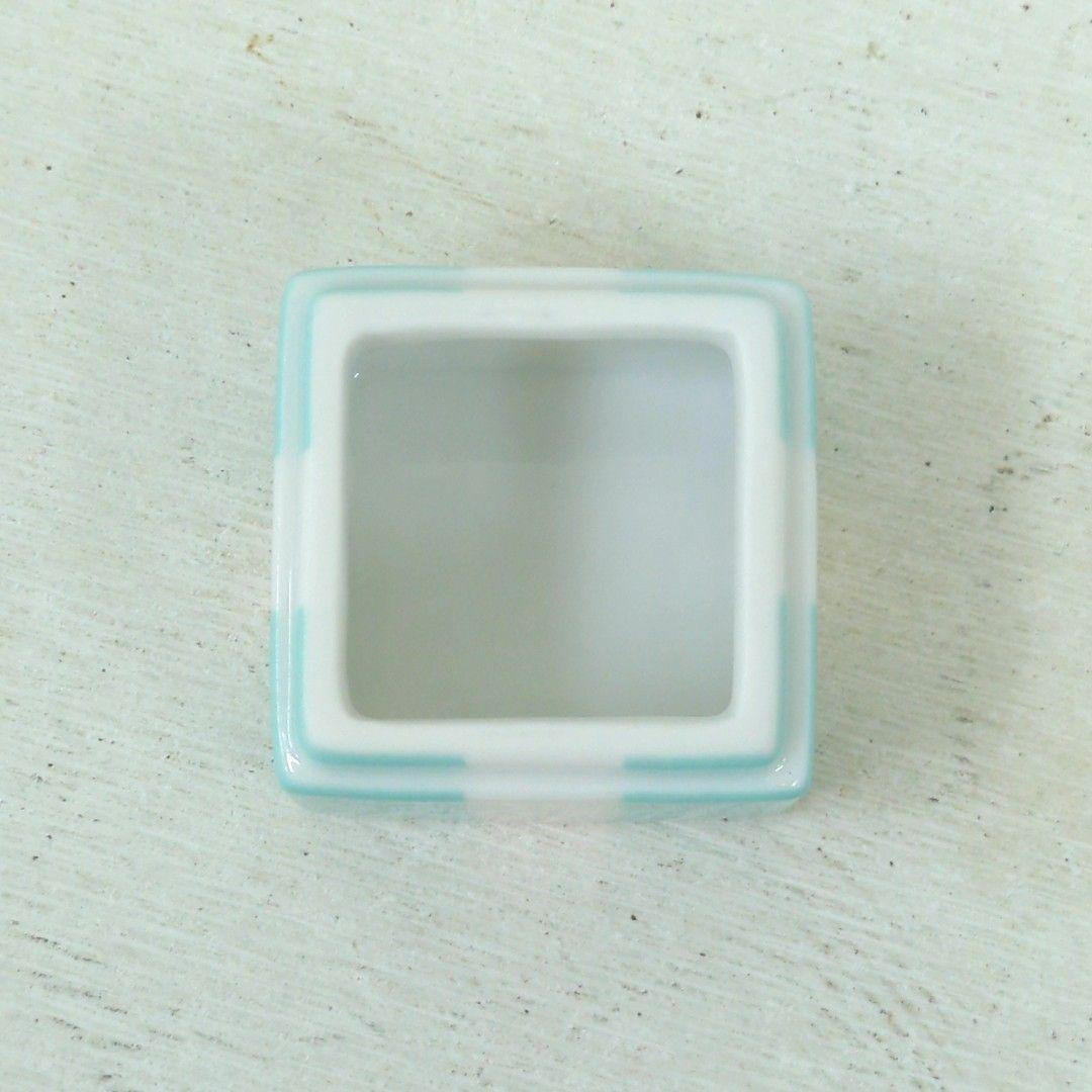 ティファニー ミニ ジュエリーケース 陶器 ブルー Tiffany