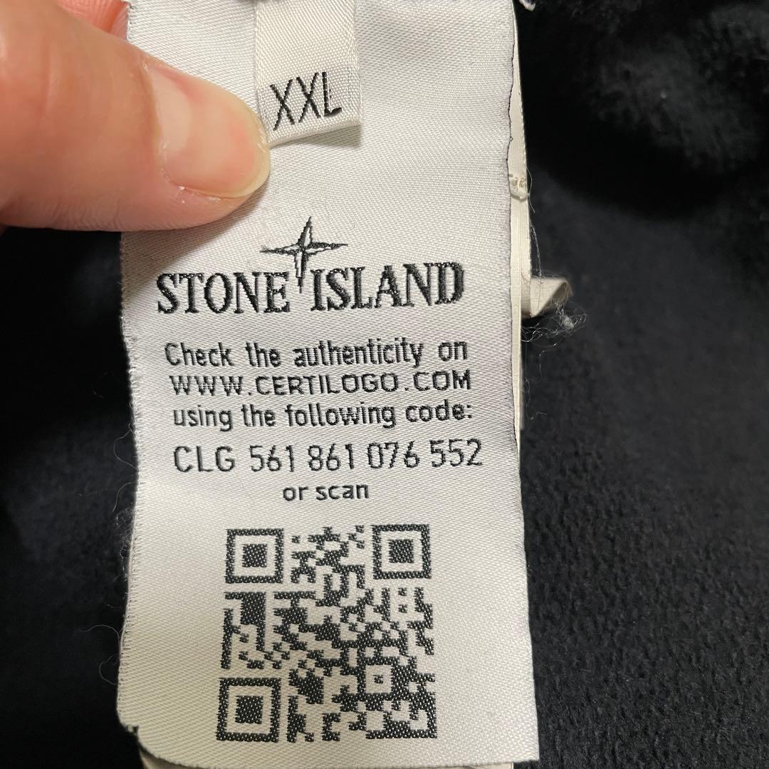 STONE  コットン　クルーネック　トレーナー　ブラック　XXL