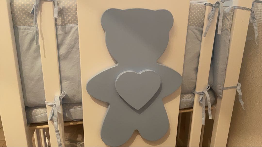 み*る様 ビーベッド 7点セット 5WAY マットレス 布団付 ベッドガード付き