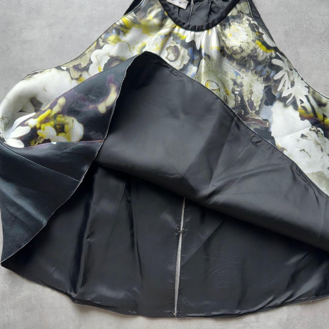 【PRADA】バックオープンキャミソール シルク混 イタリア製 40 M 黒