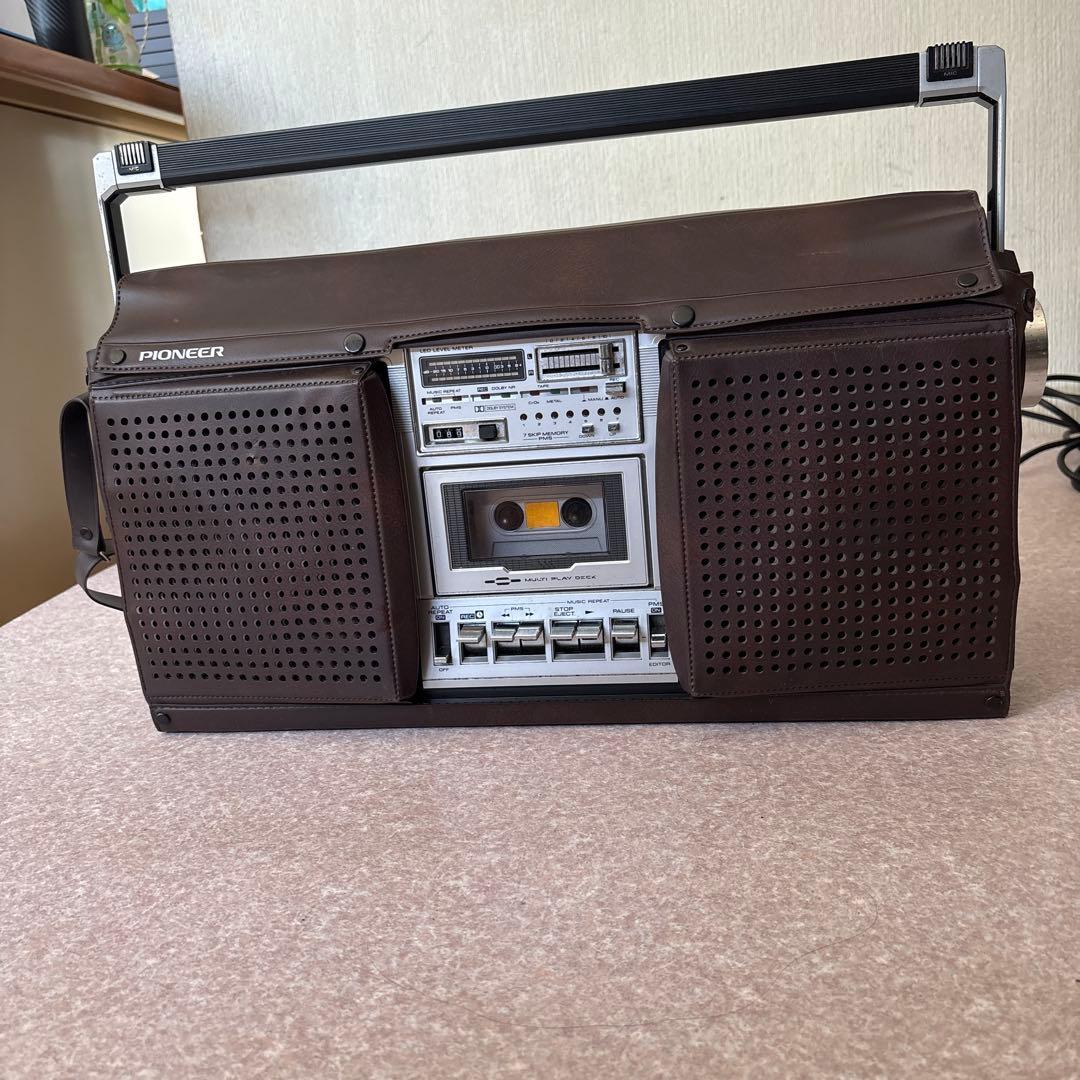 ジャンク　レア品　PIONEER パイオニア ラジカセ SK-95 昭和レトロ