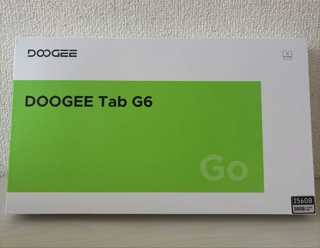 11インチ 4G LTE タブレット DOOGEE G6 Android15