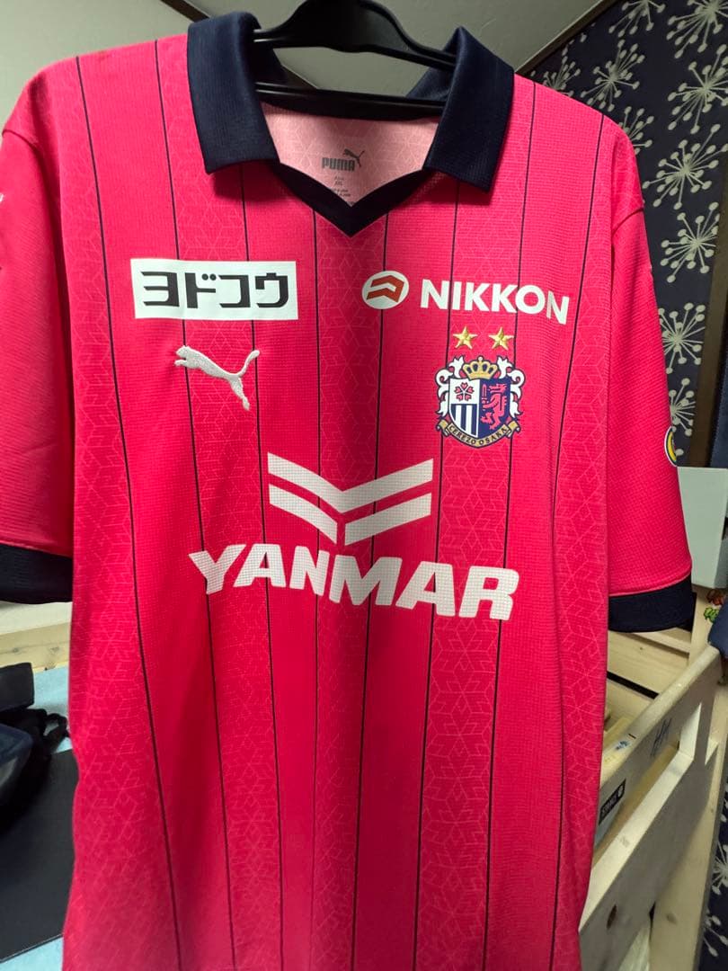 Puma ピンク サッカージャージ 背番号6 サイン入りYAMANAKA