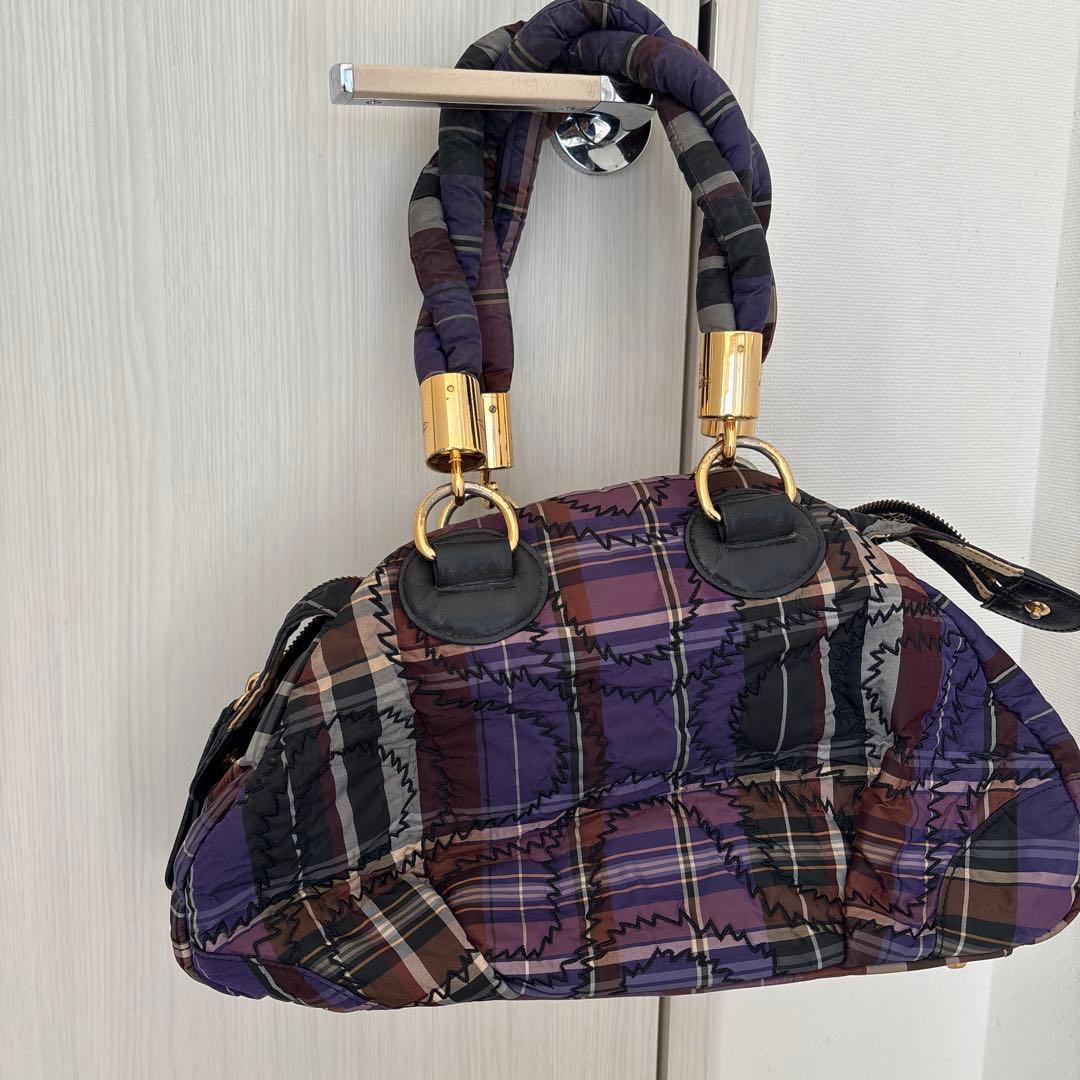 ヴィヴィアンウエストウッド　パープルチェックバック