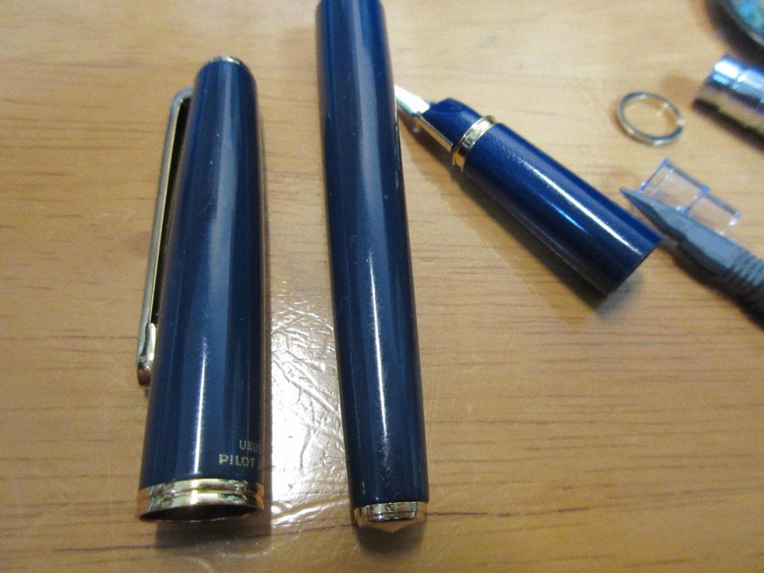[PILOT] DELUXE URUSHI デラックス 漆 14K Fニブ 青軸