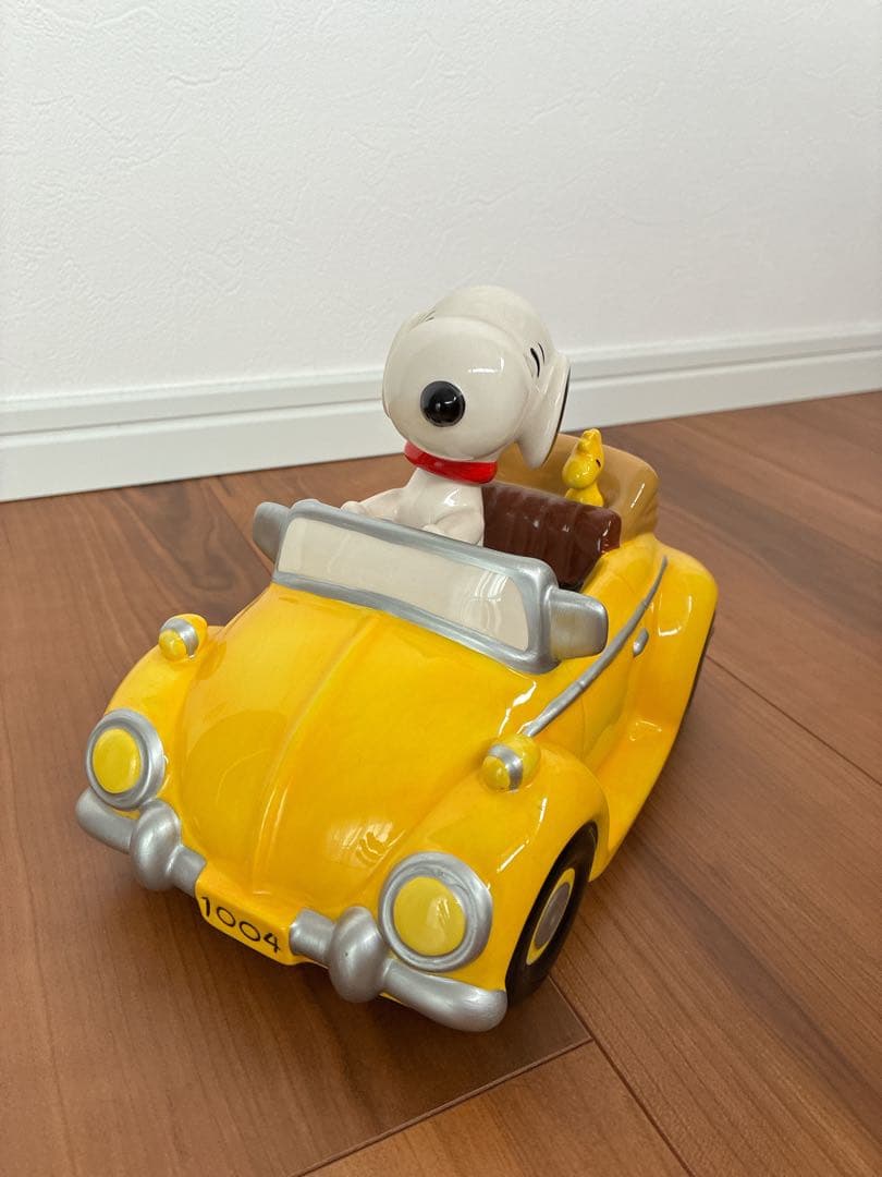 スヌーピーカーバンク KS1183 Bイエロー　陶器製