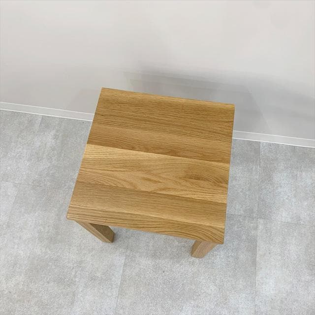 無印良品無垢材サイドテーブルベンチ