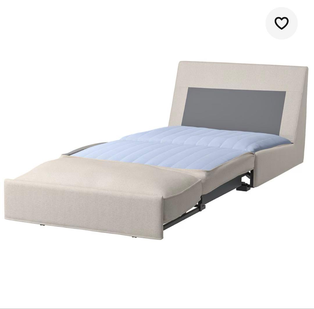 IKEA KIVIK ソファベッド 1人掛け トレースランド ライトベージュ