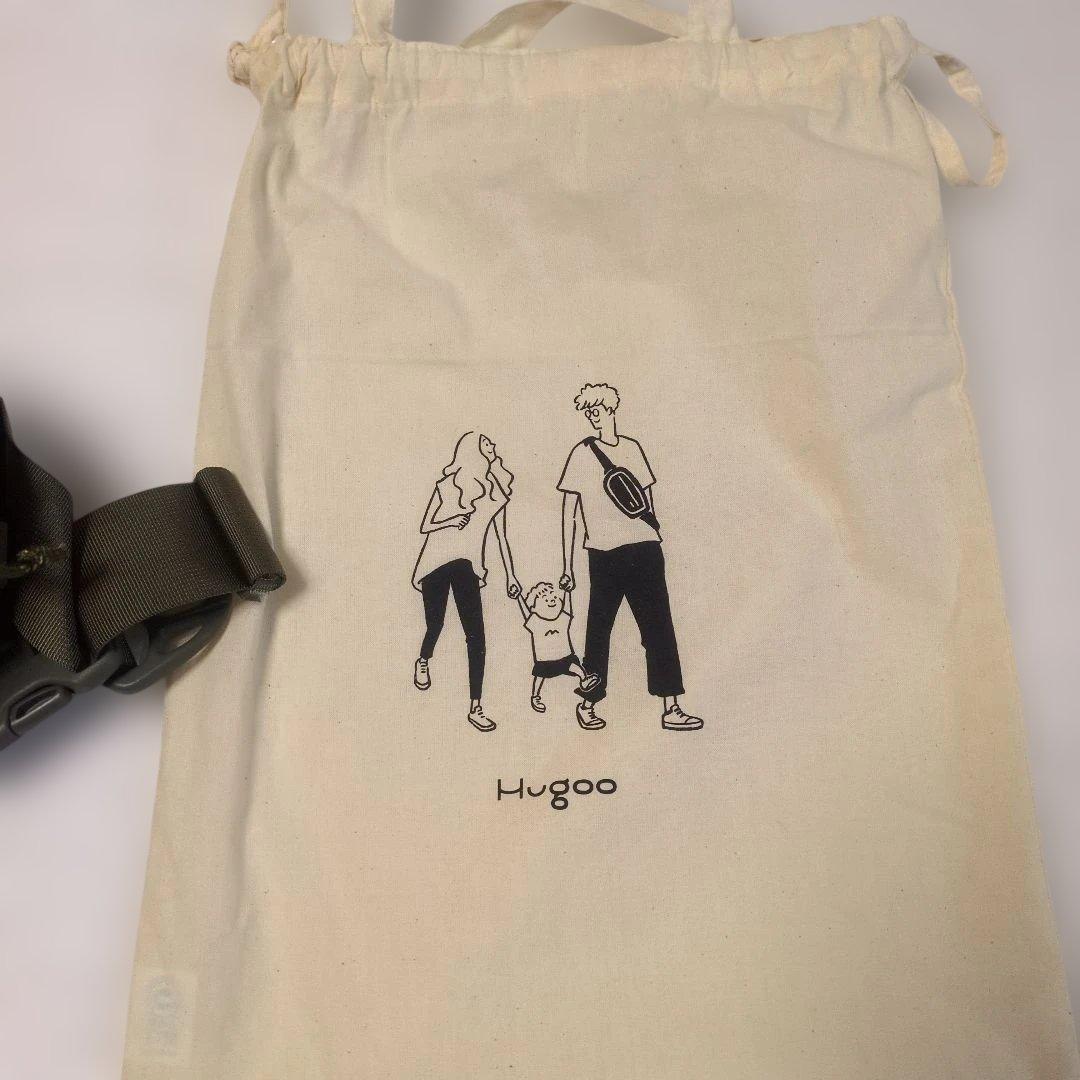 極美品　Hugoo ハグー ヒップシート カーキ　抱っこ紐