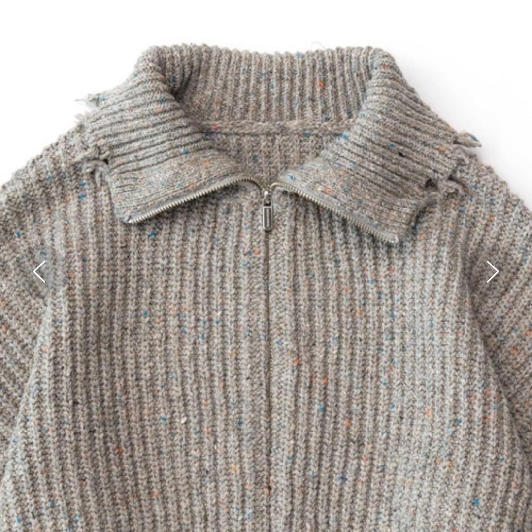 2WAYフロントジップニット【MAISON SPECIAL/メゾンスペシャル】