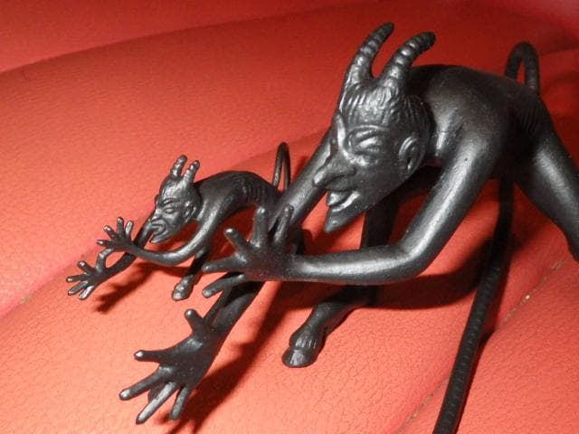 70’S★デビル★オブジェ★置物★2体セット★悪魔★サタン★ソビエト★ビンテージ