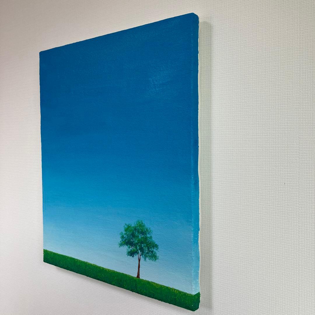 絵画　油絵　原画　木のある風景　風景画　Ｆ8サイズ　Ｓ.I