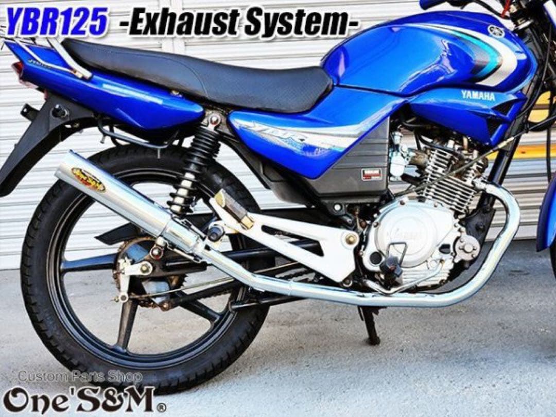 YBR125 専用 フルエキゾーストマフラー キャブ車 FI車兼用