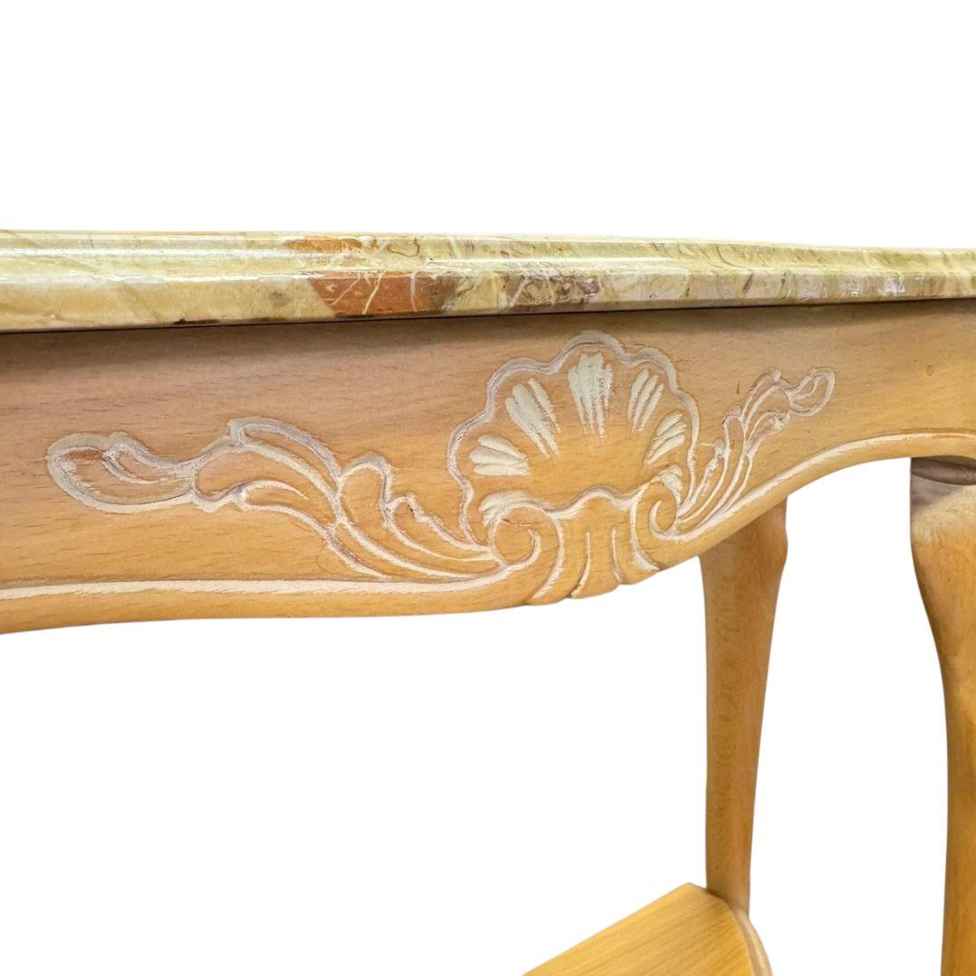 【最高級】美品 ロココ調 大理石 猫足 猫脚 コンソール テーブル 花台