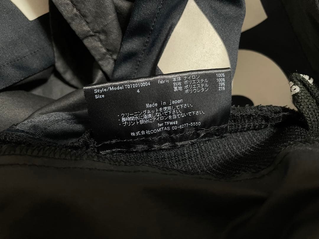 定価6.9万　TFW49 ナイロン　セットアップ　ブラック　4 ゴルフ