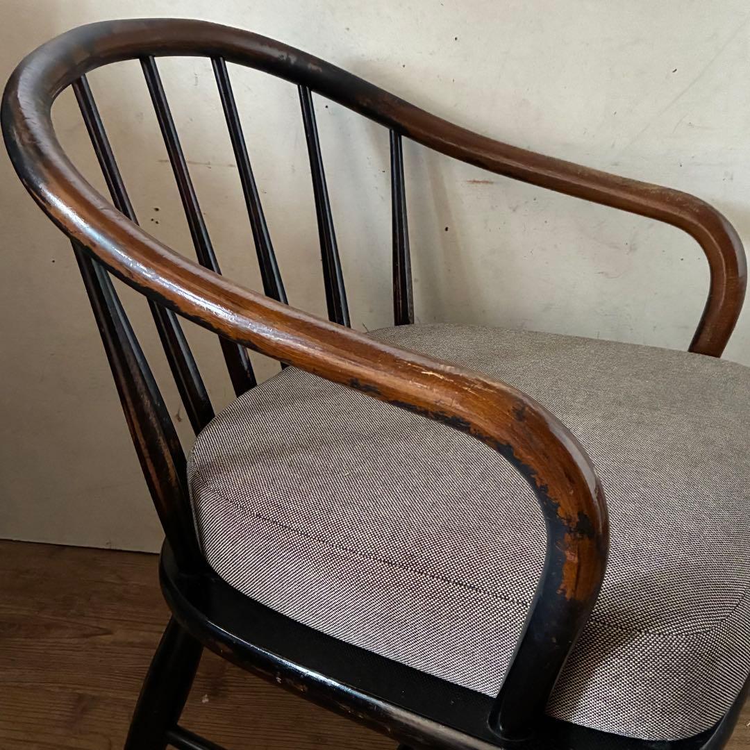 キツツキ 飛騨産業 ヴィンテージ ラウンジ イージーチェア 曲木 ウィンザー ①