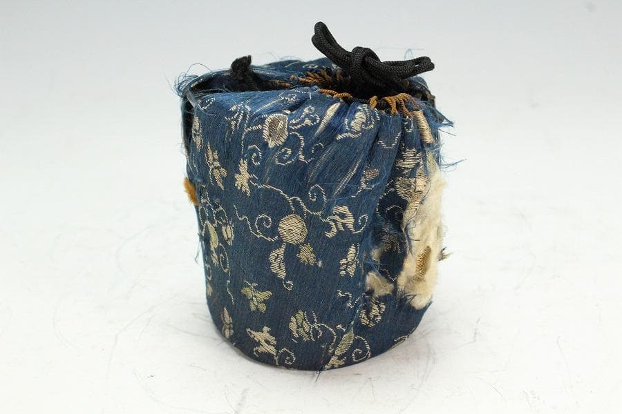 古銅 団龍紋 香炉 古裂仕服 古美術(K-LC952)