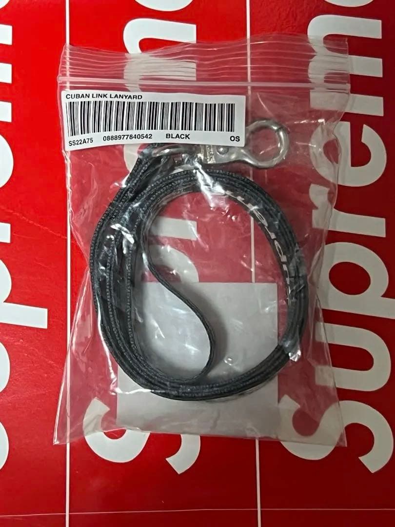 Supreme Lanyard Red Black ランヤード 黒