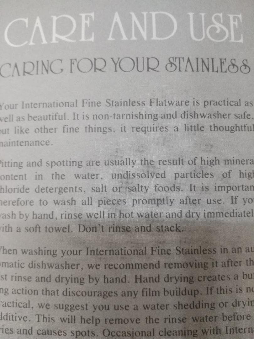 ■美品ステンレス製25点 カトラリーセットA (５点×５人分)