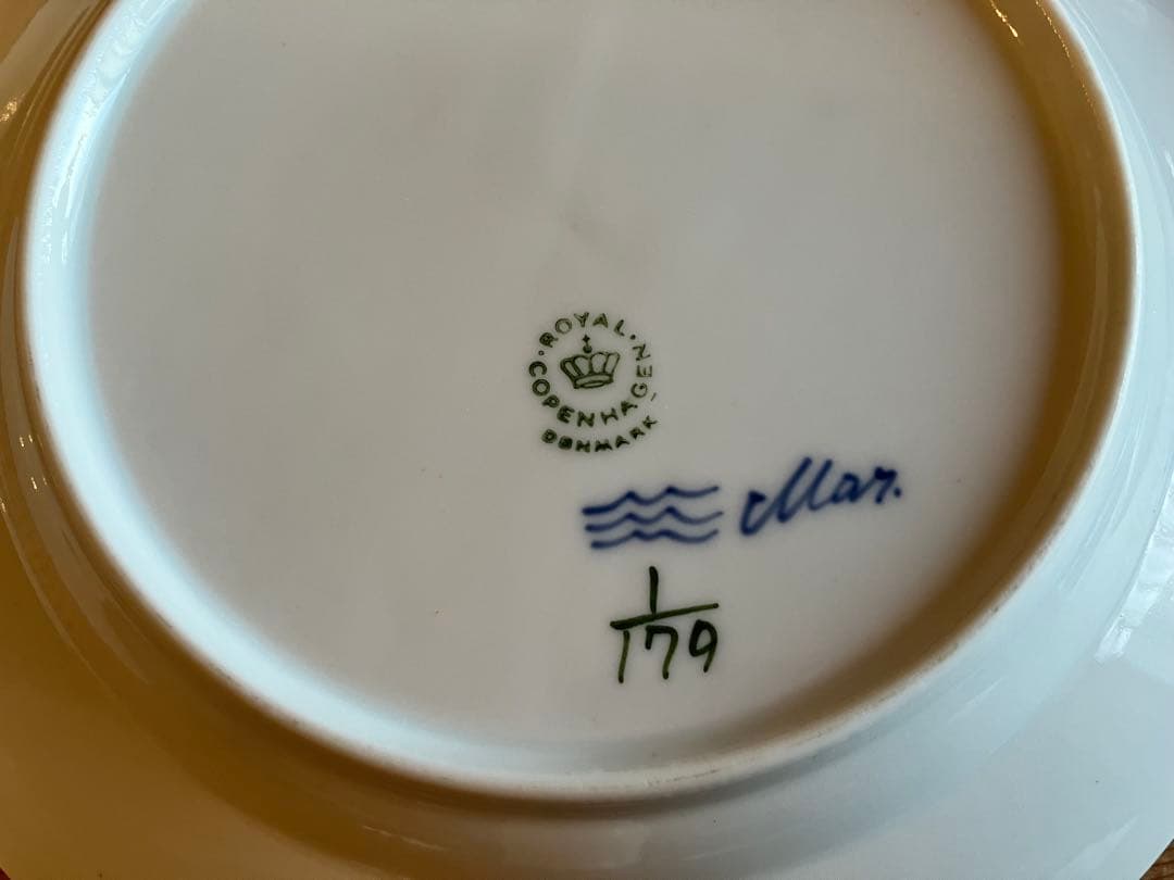 ロイヤルコペンハーゲン　ブルーフルーテッド　19デザートプレート×6