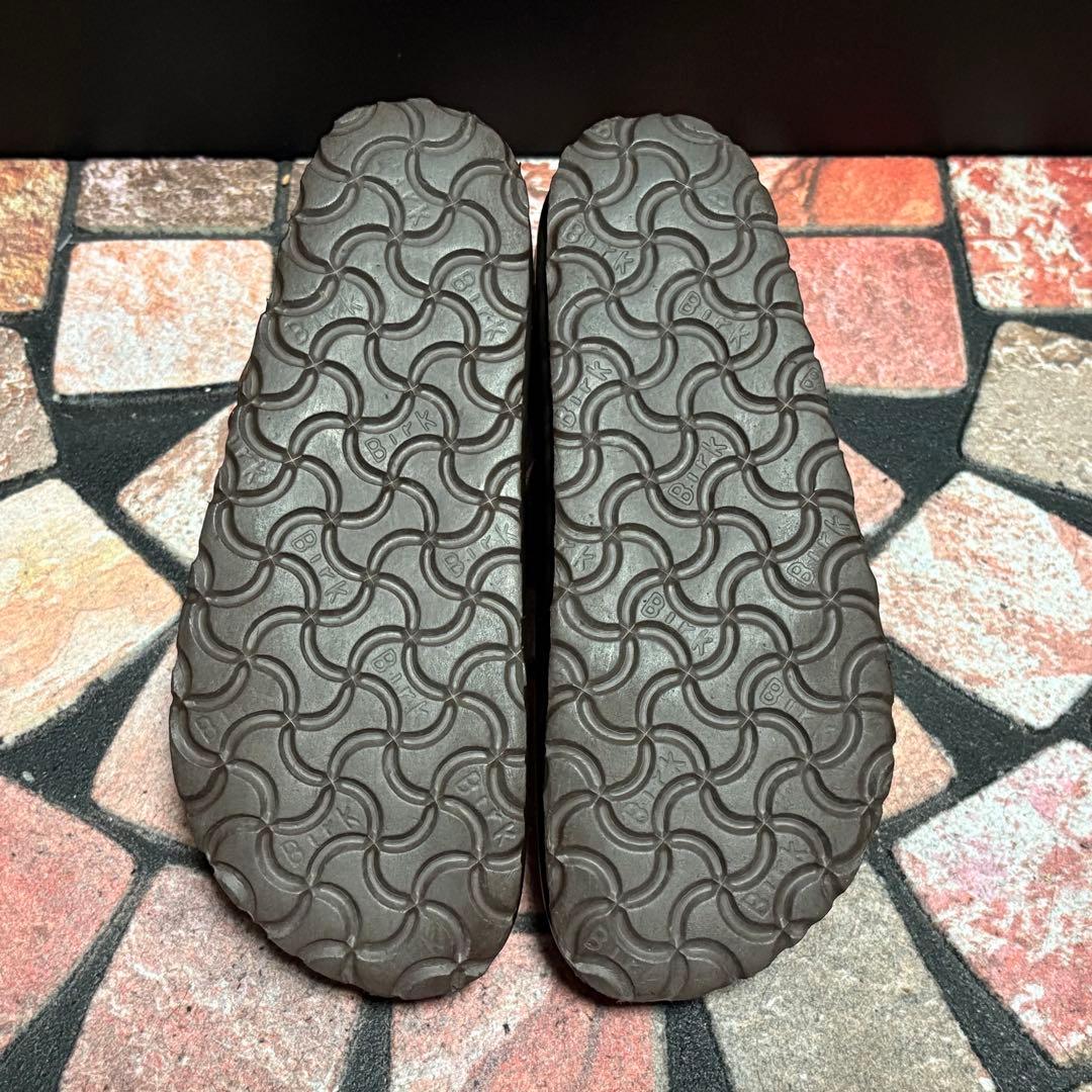 極美品　ビルケンシュトック　サンダル　22.5cm サボ　Tストラップ　ブラウン