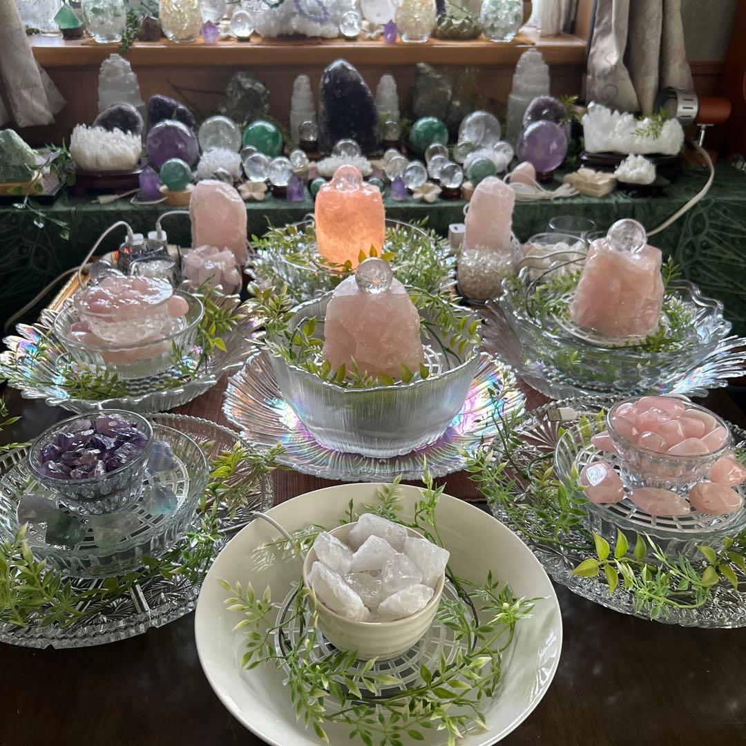 ✨破格✨絶品‼️ローズクオーツ☆噴水☆天然石☆ファウンテン☆秘蔵品☆1253g