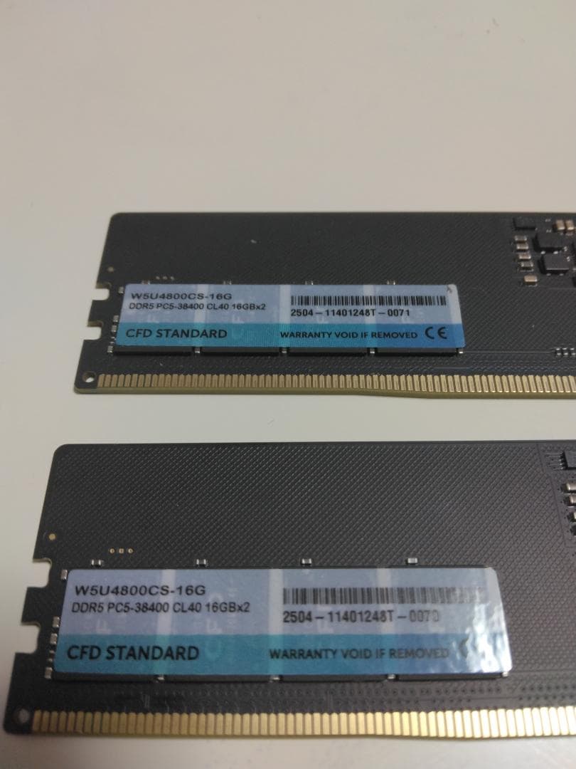 DDR5メモリ W5U4800CS-16G 32GB (16GB×2)