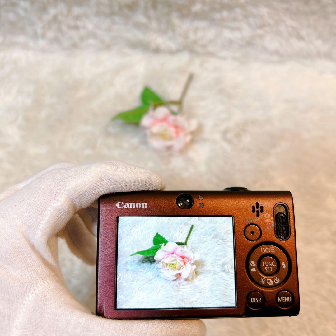 極美品 動作確認済 Canon IXY 20IS ブラウン デジカメ バッテリー