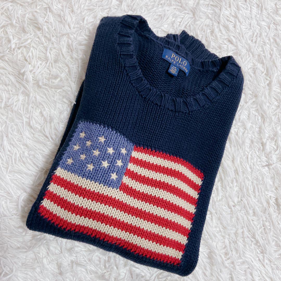 キミ　POLO RALPH LAUREN 星条旗 ニット　セーター