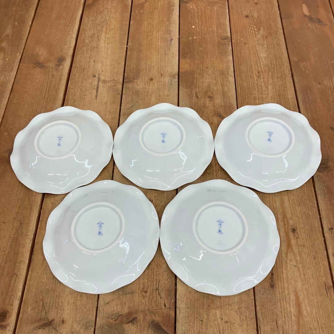 深川製磁 オリエンタルブルー 陶器製 銘々皿 茶道具セット 湯飲み 急須 大皿