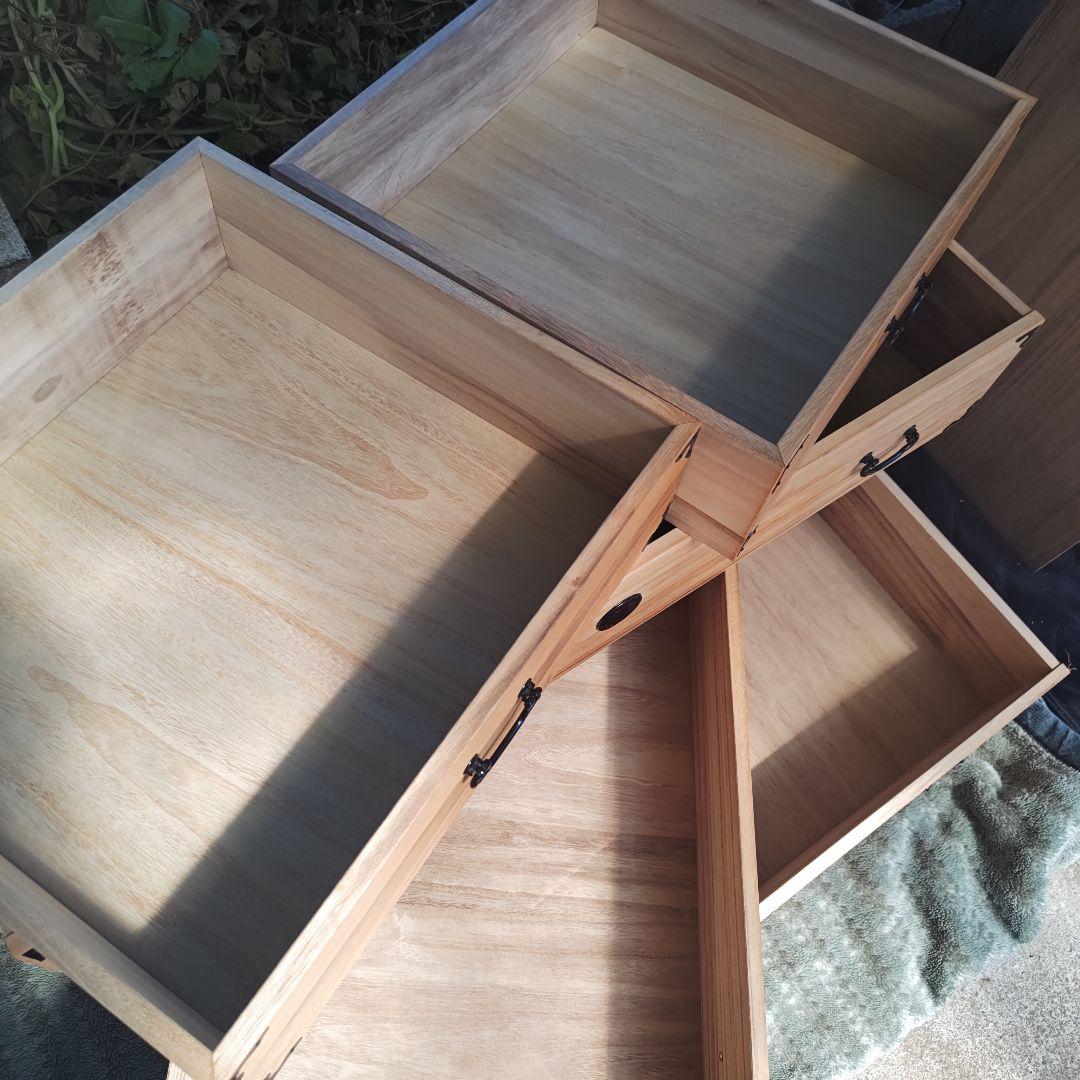 昭和レトロ 高級三段総桐タンス 古民家 当時物