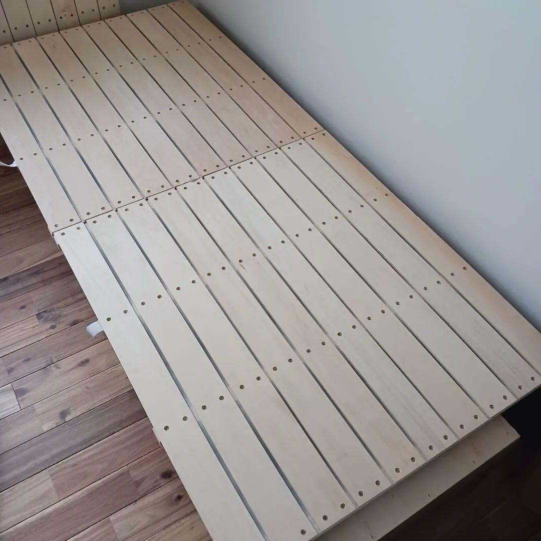 無印良品　収納ベッド　ダブル　ウォルナット　ダブルベッド