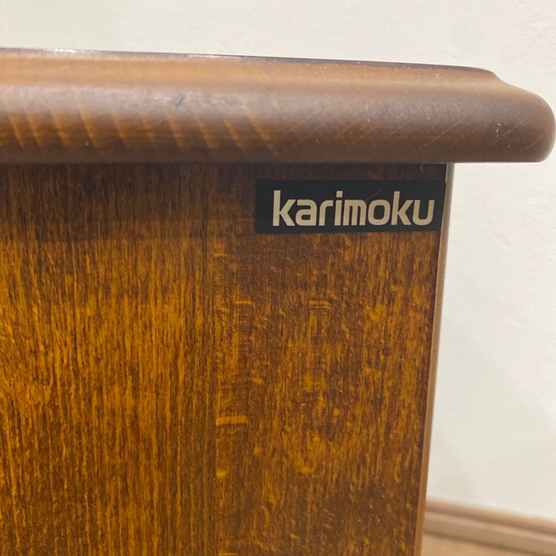 カリモク サイドテーブル ナイトテーブル 電話台　回転