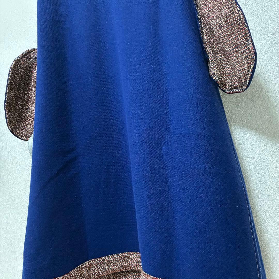 【45R】アーミッシュツイードワンピース Aライン ウール ジャンパースカート