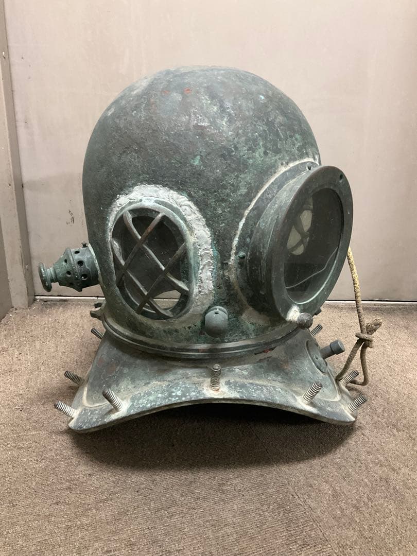 【実物・希少】東亜潜水機製 銅製潜水ヘルメット