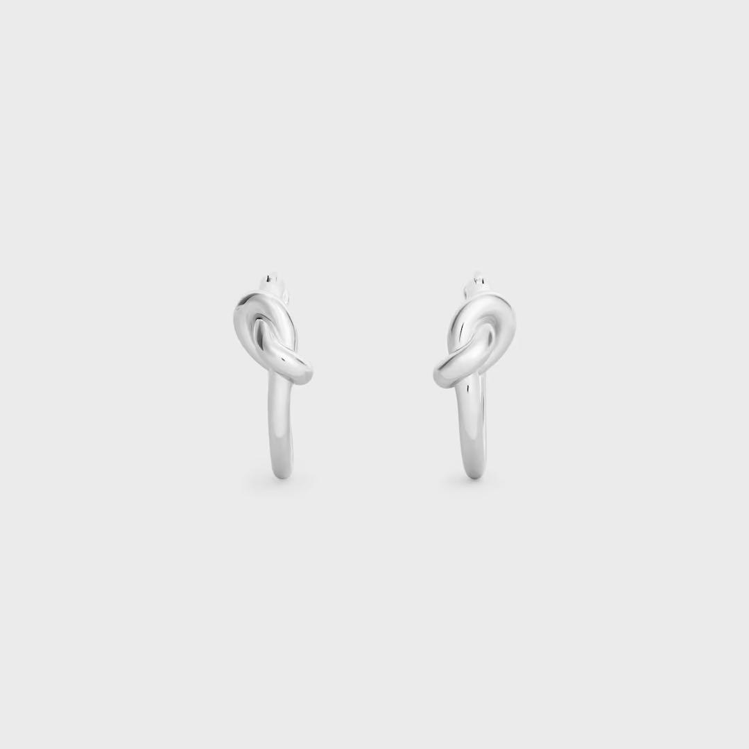 CELINE セリーヌ ノットスモールフープ ピアス 片耳のみ