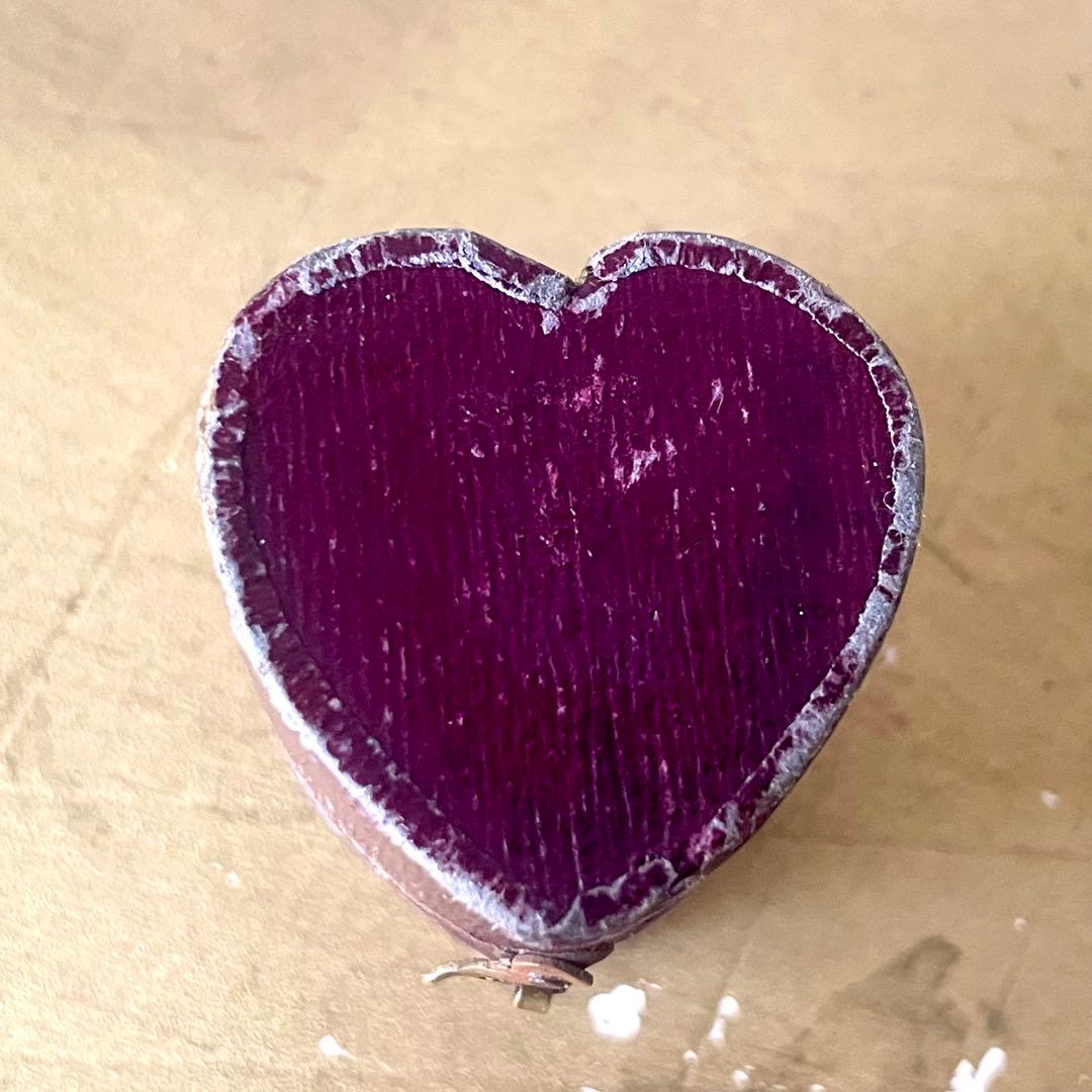 ハート型リング用ジュエリーボックス　アクセサリーケース　指輪フランスアンティーク