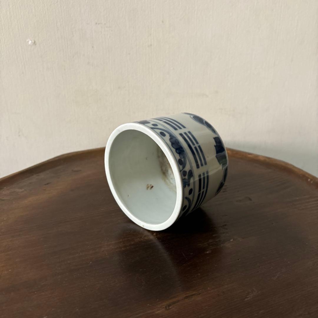 古伊万里染付　火入　江戸時代.明治　骨董品　アンティーク　古道具　白磁　李朝