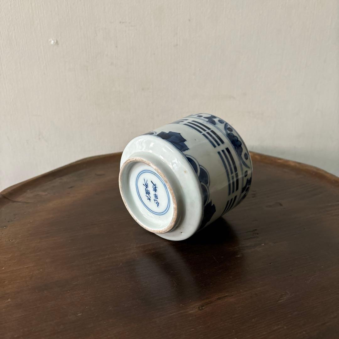 古伊万里染付　火入　江戸時代.明治　骨董品　アンティーク　古道具　白磁　李朝