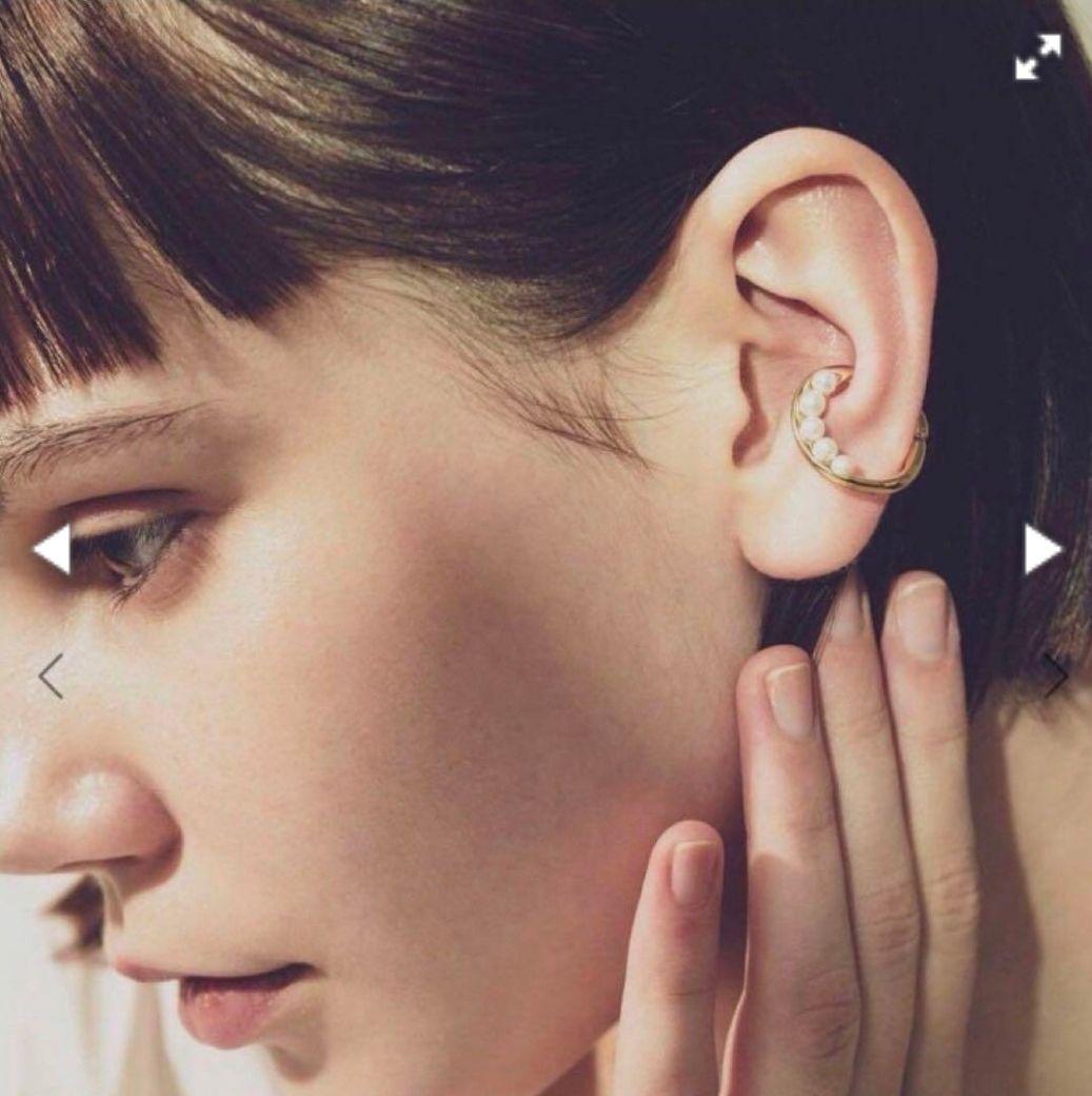 ete ハグカフ パール イヤーカフ