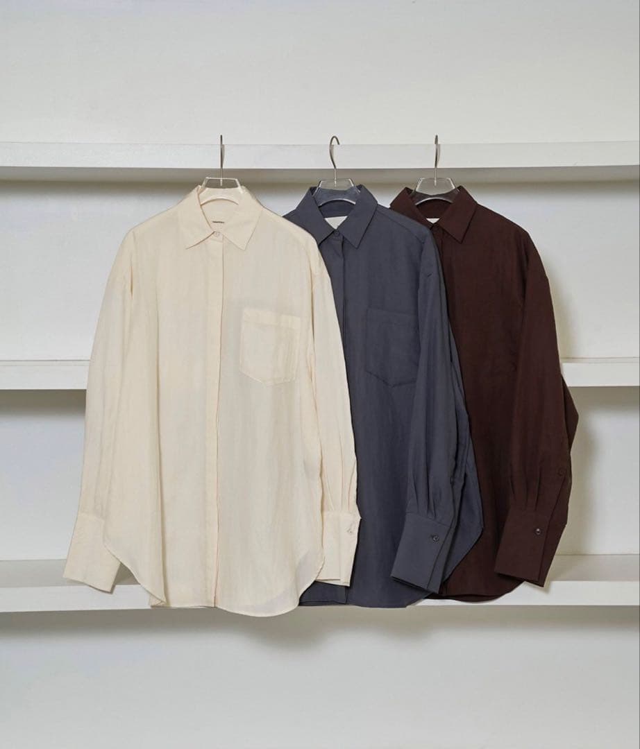 todayful シルキーポケットシャツ　Sliky Pocket Shirts