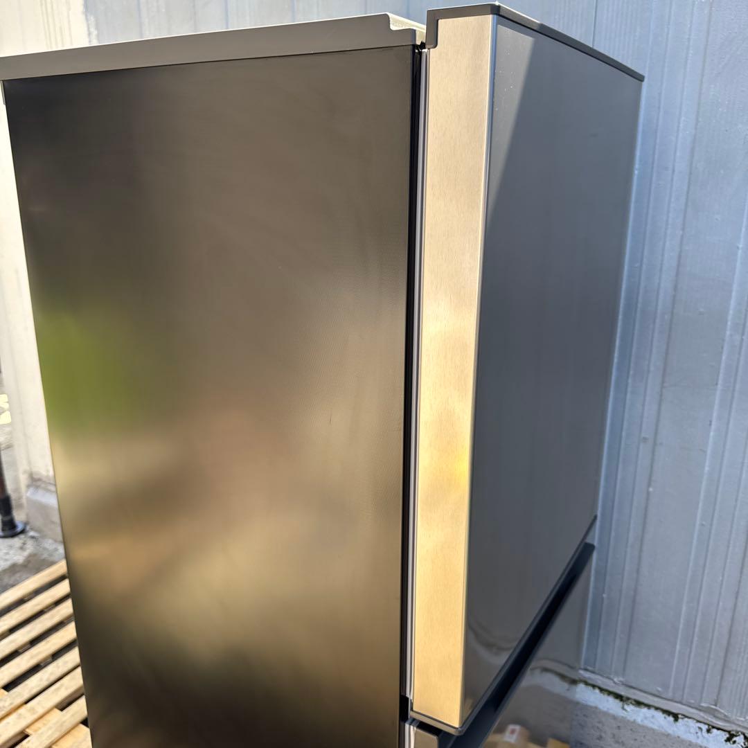 AQUA 2023年製 2ドア冷蔵庫 スタイリッシュシルバー 135L 495m