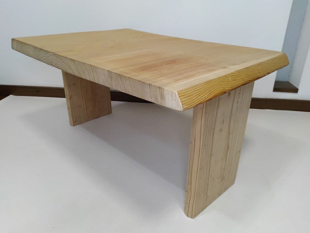 紀州杉 1枚板 ローテーブル サイドテーブル 木種証明書 天然木 送料無料