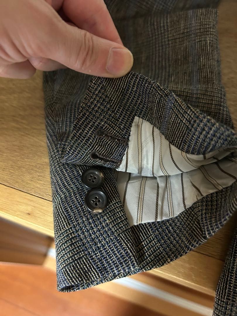 Stile Latino チェック柄 ジャケット 44