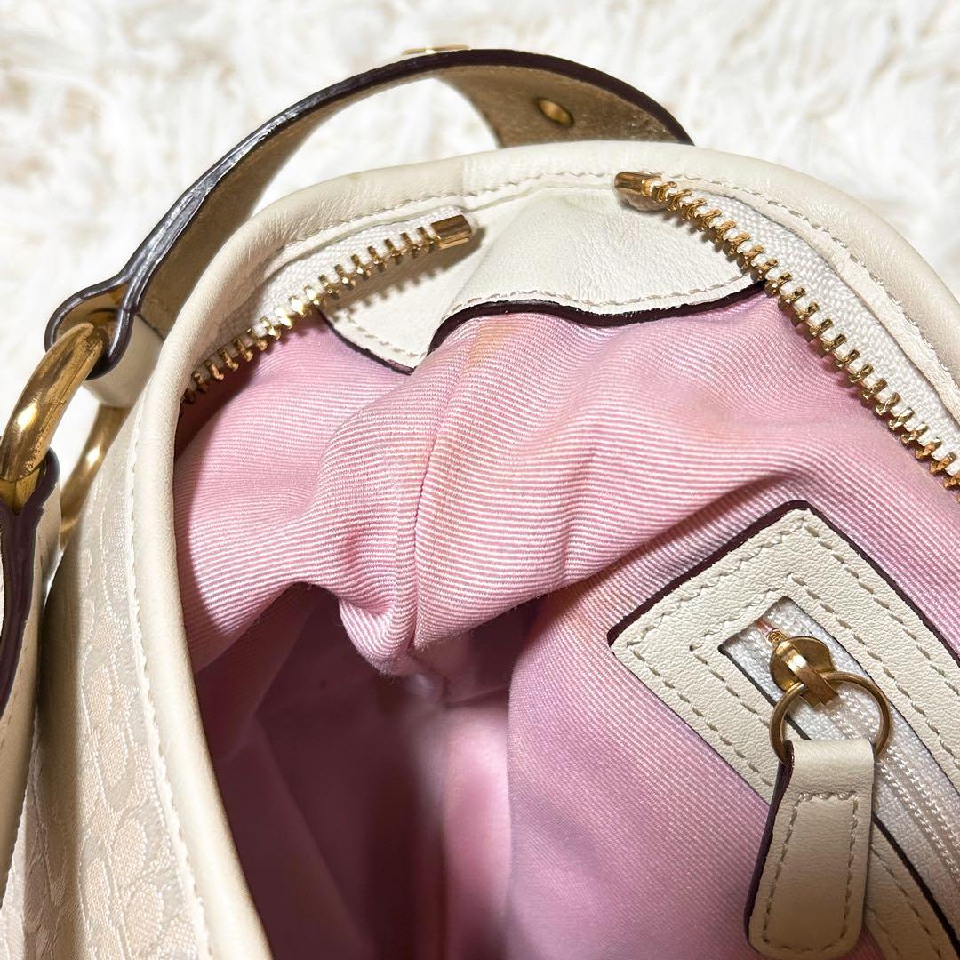 【極美品】COACH ホーボー 三日月 ゴールド金具 シグネチャー レザー