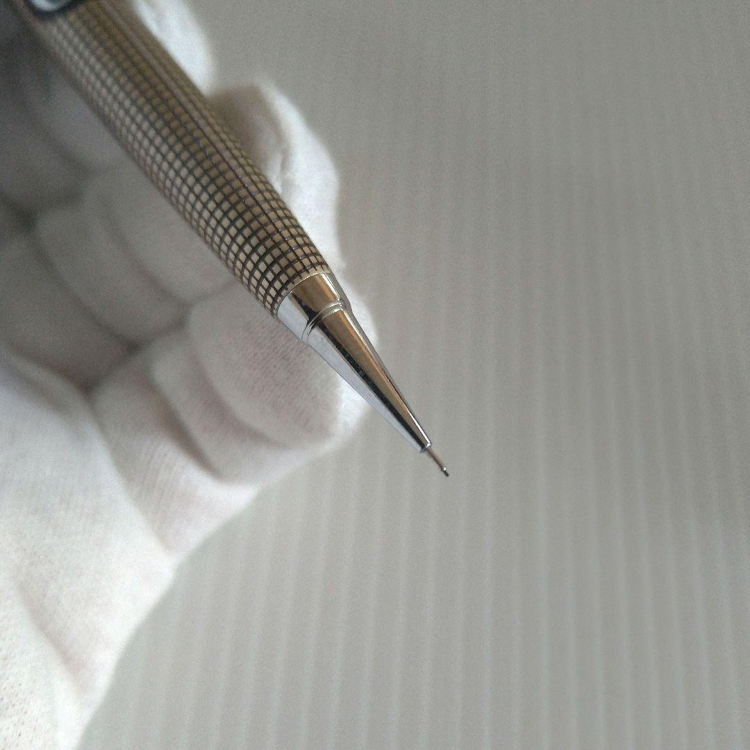 【廃番レア】ニューマン スーパー2 0.2ミリ シャーペン 格子 食刻 蝕刻