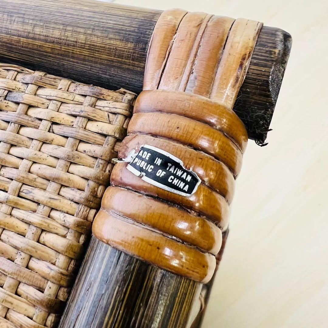 ラタン 籐家具 キャスター付き タイル 引き出し サイドテーブル サイドボード