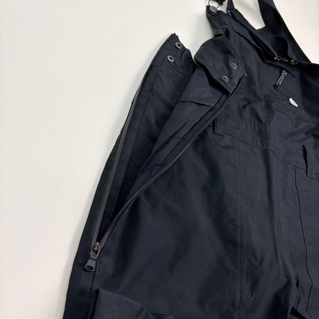 2457【美品】バートン ビブパンツ ゴアテックス スノボウェア 黒 つなぎ