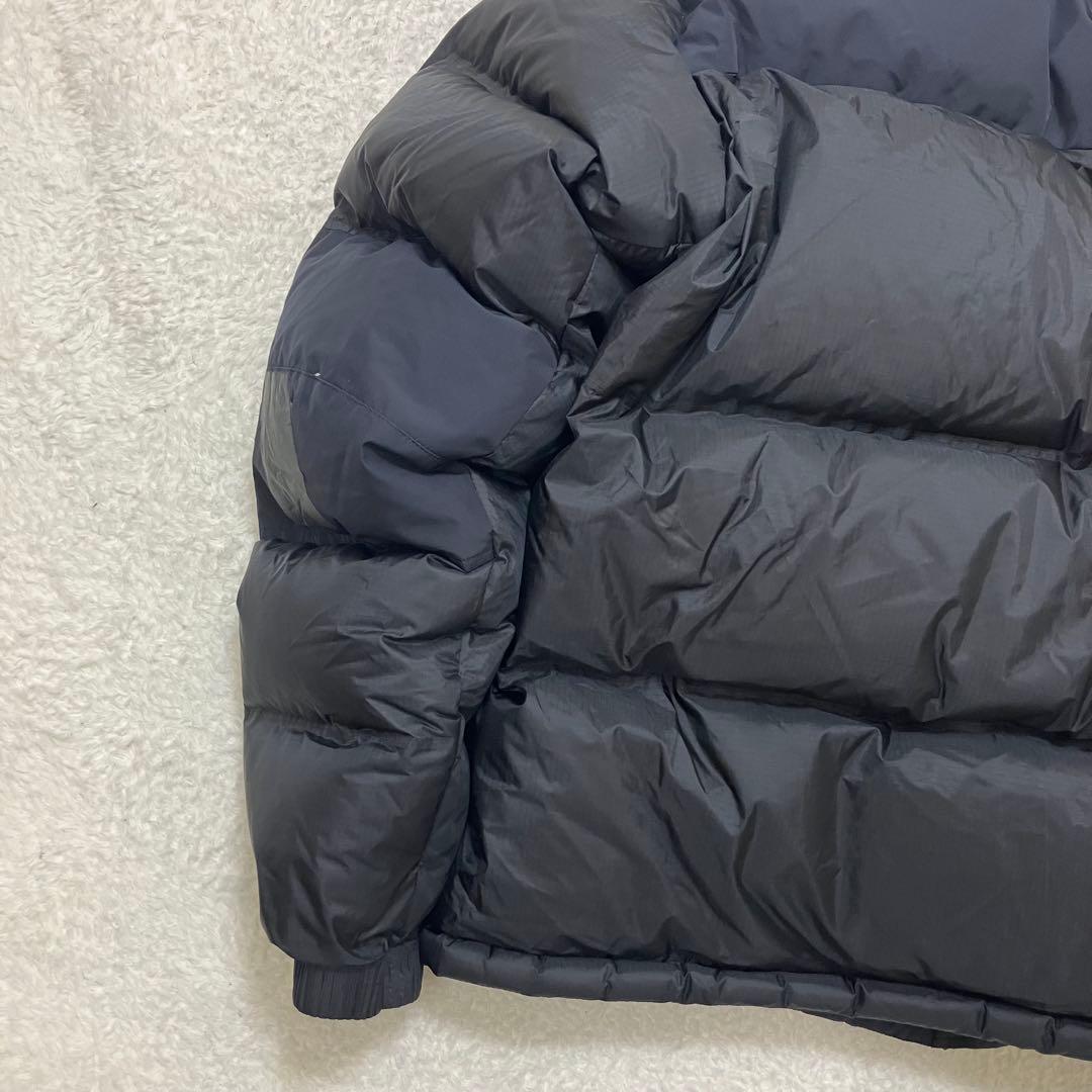 訳あり XL ノースフェイス ウィンドストッパーヌプシ ダウンジャケット 黒