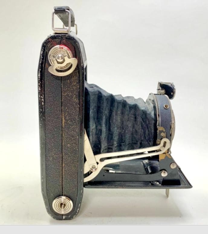 激レア「REEX」中判イコンタタイプカメラ美光堂森製作所レザーケース付